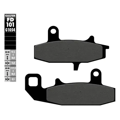Brzdové destičky Galfer FD101G1054 (KH147) (GALFER brzdové destičky KH147 polokovové)