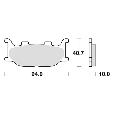 TRW ZF brzdové destičky KH199 sintrované STREET YAMAHA XV/XVS 125 97-04, FZ6 04-10, XJ6 09-16, M