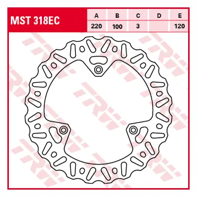 Brzdový kotouč TRW LUCAS MST318EC (TRW LUCAS brzdový kotouč přední YAMAHA YZ 80 / 85 93-16, SUZ