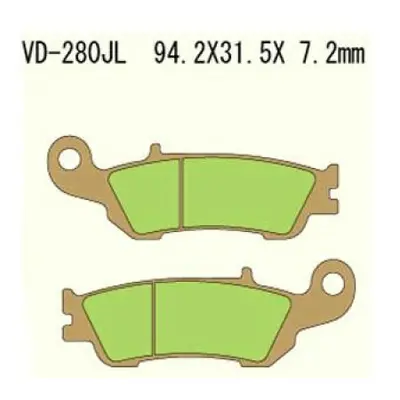 Brzdové destičky VESRAH VD-280JL (VESRAH brzdové destičky KH450 sintrované barva zlatá YAMAHA YZ