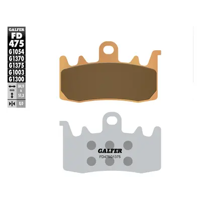 Brzdové destičky Galfer FD475G1375 (KH630) (GALFER brzdové destičky KH630 sintrované barva zlatá