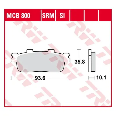 Brzdové destičky TRW LUCAS MCB800SRM (TRW LUCAS ZF brzdové destičky KH427 sintrované DAELIM QL 1