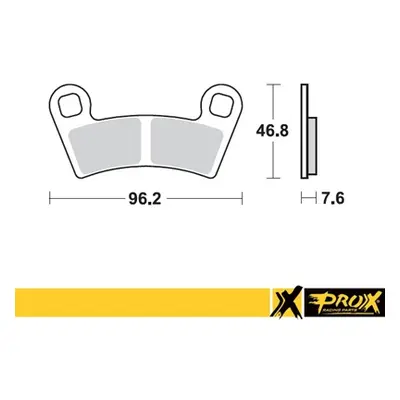 Brzdové destičky PROX 37.167102 (PROX brzdové destičky KH456 POLARIS 450/525 OUTLAW 08-11 přední