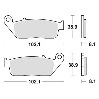 TRW ZF brzdové destičky KH142 sintrované STREET BMW C-EVOLUTION 14-, C 650 11-, SUZUKI BURGMAN 6