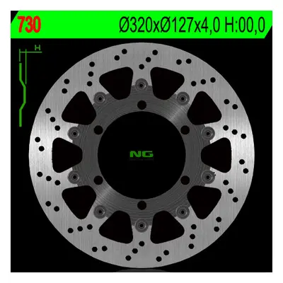 Brzdový kotouč NG Brakes NG730 (NG brzdový kotouč přední KTM 625/640/690 (320X127X4) (6X6,5mm))