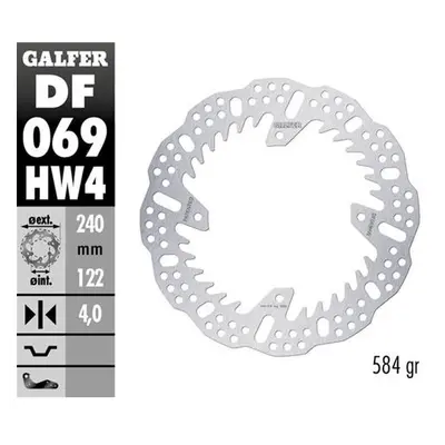 Brzdový kotouč zadní GALFER DF069HW4 (GALFER brzdový kotouč zadní HONDA CR 125/250; CRF250R 04-2