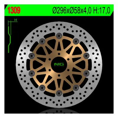 Brzdový kotouč NG Brakes NG1309 (NG brzdový kotouč přední HONDA VTR 250F 98-08, 12-13 (296X58X4)