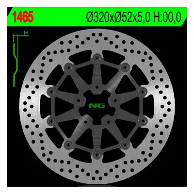 Brzdový kotouč NG Brakes NG1465 (NG brzdový kotouč přední KTM DUKE 690 R/ABS 14-16 (320X52X5mm) 