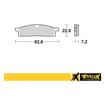 Brzdové destičky PROX 37.104102 (PROX brzdové destičky KH119 YAMAHA YZ 80/85 93-19, YZ 65 19-20,