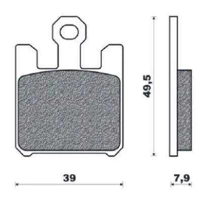 BRENTA brzdové destičky KH369/4 sintrované barva zlatá (FT 4119) (BR4119) (BRENTA brzdové destič