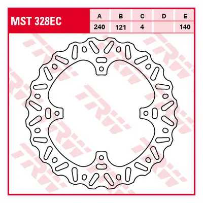 Brzdový kotouč TRW LUCAS zadní MST328EC (TRW LUCAS brzdový kotouč zadní HONDA CR 125 / 250 02-07