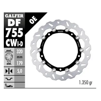 Přední brzdový kotouč GALFER DF755CWD (GALFER přední brzdový kotouč BMW S 1000R/RR/XR 09-22 (pra