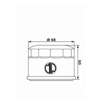 Olejový filtr MIW/MEIWA Y4016 (268985) (05-13, 11-13, HF985, 50) (MIW/MEIWA olejový filtr OEM 15