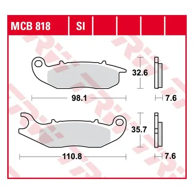 Brzdové destičky TRW LUCAS MCB818SI (KH465) (TRW LUCAS ZF brzdové destičky KH465 sintrované OFFR