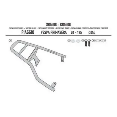 Zadní nosič kufru KAPPA KR5608 (KAPPA zadní nosič kufru PIAGGIO VESPA PRIMAVERA 50-125-150 (14-1