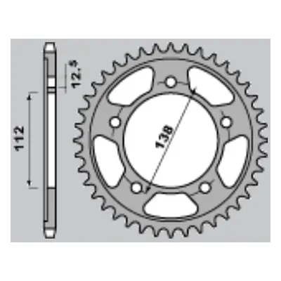 CHT rozeta 408 42 (A4150302423) HONDA CBF/VTR-F 1000 97-10 (CHT rozeta 408 42 (A4150302423) HOND