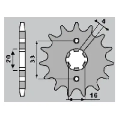 řetězové kolo přední s (A4240421130) 514/13Z. s 250 81-82, GPZ 500 R 88-90, GPZ 600 85-90, ZZR 6