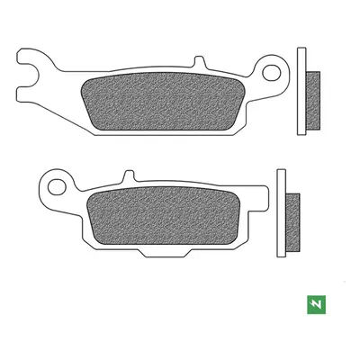 NEWFREN brzdové destičky pravá přední KH444 YAMAHA YFM 250R 08-13, YFM 550 GRIZZLY 11-14, YFM 70