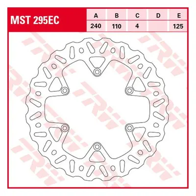 Brzdový kotouč TRW LUCAS zadní MST295EC (TRW LUCAS ZF brzdový kotouč zadní BETA RR 250/300/350 1
