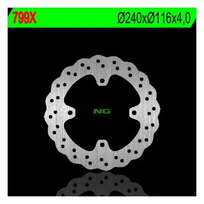 Brzdový kotouč NG Brakes NG799X (NG brzdový kotouč zadní KAWASAKI KX/KXF (04-14) (240X116X4) WAV