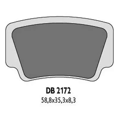 Brzdové destičky DELTA BRAKING DB2172OR-D (DELTA BRAKING brzdové destičky KH463 KTM QUAD - nahra