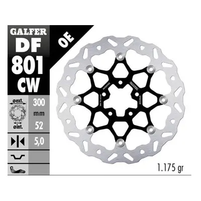 Přední brzdový kotouč GALFER DF801CW (GALFER přední brzdový kotouč KTM 790 DUKE 18-23; 890 DUKE 