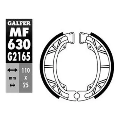 Brzdové čelisti - pakny zadní GALFER MF630G2165 (GALFER brzdové čelisti - pakny zadní APRILIO AM