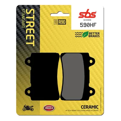 SBS brzdové destičky KH123 STREET STANDART keramické barva černá YAMAHA XVZ 1300,1600,1700 (590H