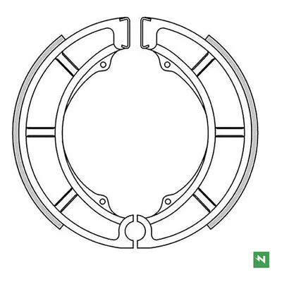 Brzdové čelisti - pakny NEWFREN GF1230FTR (NEWFREN brzdové čelisti - pakny FTR SUZUKI LT-F 300/4
