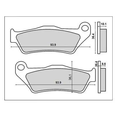 BRENTA brzdové destičky KH363 (organické) BMW (BR3084) (BRENTA brzdové destičky KH363 (organické