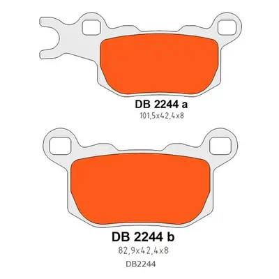 Brzdové destičky DELTA BRAKING DB2244OR-D (DELTA BRAKING brzdové destičky KH685 levá zadní CAN-A