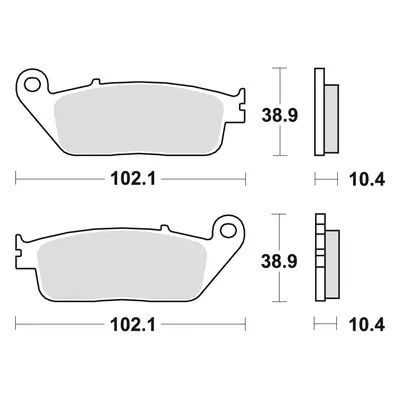 TRW ZF brzdové destičky KH196 sintrované STREET HONDA CBR 1000F 90-92, ST 1100 90-95, YAMAHA MT-