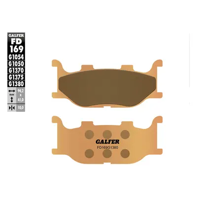 Brzdové destičky Galfer FD169G1380 (KH199) (GALFER brzdové destičky KH199 sintrované barva zlatá