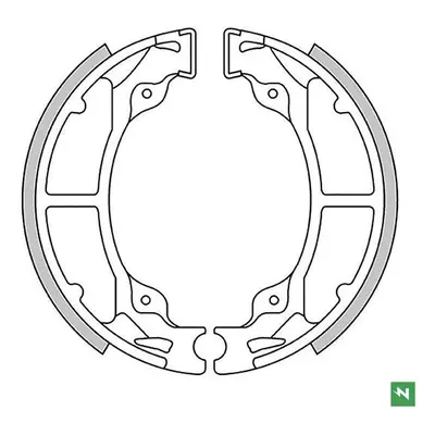 Brzdové čelisti - pakny zadní NEWFREN GF1235 (NEWFREN brzdové čelisti - pakny zadní KAWASAKI KD 