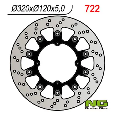 Brzdový kotouč NG Brakes NG722 (NG brzdový kotouč přední HUSQVARNA SUPERMOTO (průměr 320mm) plov