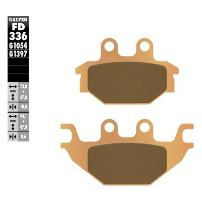 Brzdové destičky Galfer FD336G1397 (KH377) (GALFER brzdové destičky KH377 sintrované barva zlatá