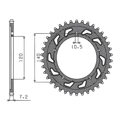 Rozeta SUNSTAR SUN1-4499-50 (JTR1792.50, 439850JT) (SUNSTAR rozeta 4398 50 (JTR1792.50) (439850J