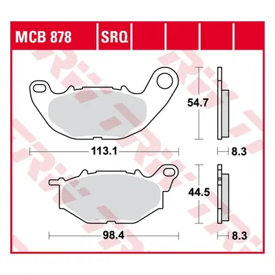 TRW ZF brzdové destičky KH663 sintrované TRACK YAMAHA YZF 250R 15-, X-MAX 300 18-, YZF R3 15-, M