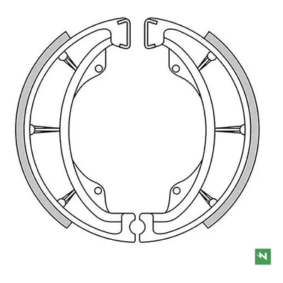 Brzdové čelisti - pakny zadní NEWFREN GF1147 (NEWFREN brzdové čelisti - pakny zadní KAWASAKI KLR