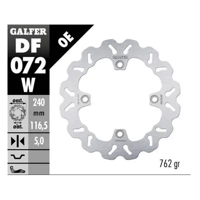 Brzdový kotouč zadní GALFER DF072W (GALFER brzdový kotouč zadní HONDA CBF 500N 04-; CB 600 HORNE