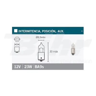 V PARTS (VICMA) žárovka 23W 12 V bílá (BA9S) (L782) (V PARTS (VICMA) žárovka 23W 12 V bílá (BA9S