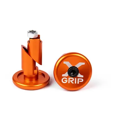 X-GRIP koncovky řidítek do otvoru O průměru 12-16,2mm barva oranžová (X-GRIP koncovky řidítek do