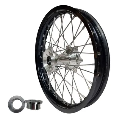 REX WHEELS (EXCEL) komplet kolo zadní REX 19 19-2,15 černá ráfek/barva stříbrná náboj 25mm/stříb