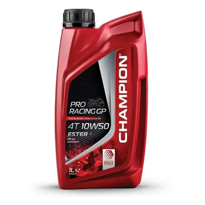 CHAMPION motorový olej PROzávodní GP 4T 10W50 ESTER + 1L MA2 syntetický (AKC) (CHAMPION motorový