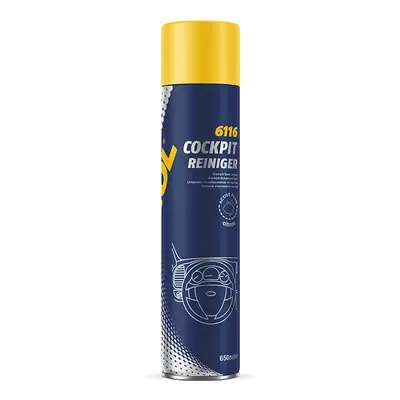 MANNOL PLAK COCKPIT REINIGER CITRON - sprej na čištění kokpitu, vůně CYTRYnový 650ML (6116) (24)