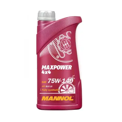 MANNOL MAXPOWER 4X4 75W140 API GL5- olej převodový syntetický 1L (75W-140) (MANNOL MAXPOWER 4X4 