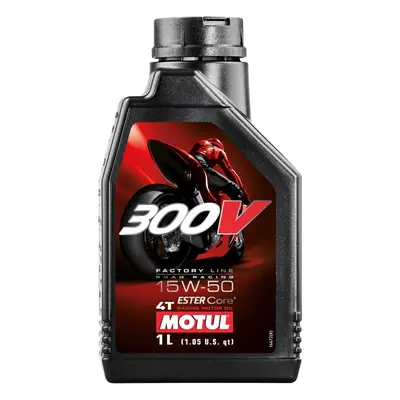 MOTUL motorový olej 300V 4T FL ROAD závodní 15W50 1L (syntetický) (MOTUL motorový olej 300V 4T F