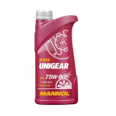 MANNOL UNIGEAR 75W80 API GL4/GL5 - olej převodový SEMISYNTETIC 1L (75W-80) (8109) (MANNOL UNIGEA