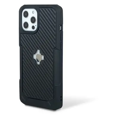 CUBE prodej X-GUARD ETUI na telefon do telefonu IPHONE 12 PRO MAX barva černá / KARBON (upevnění