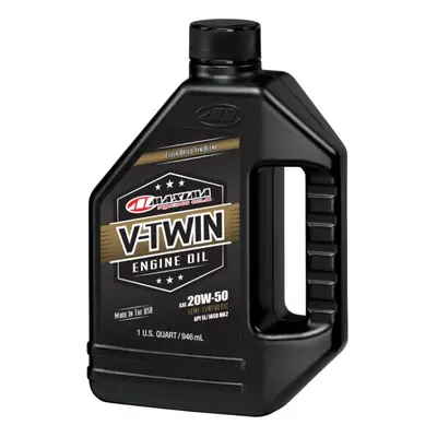 MAXIMA závodní OILS motorový olej polosyntetický V-TWIN SYNTHETIC BLEND 20W50 1 LITR (12) (AKC) 